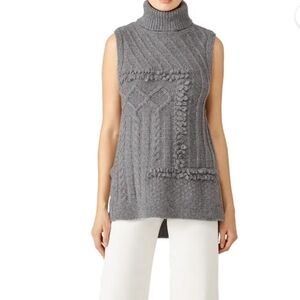 Derek Lam 10 Crosby Grey Turtleneck Top